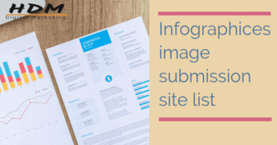 Infographics Image submission site list in india