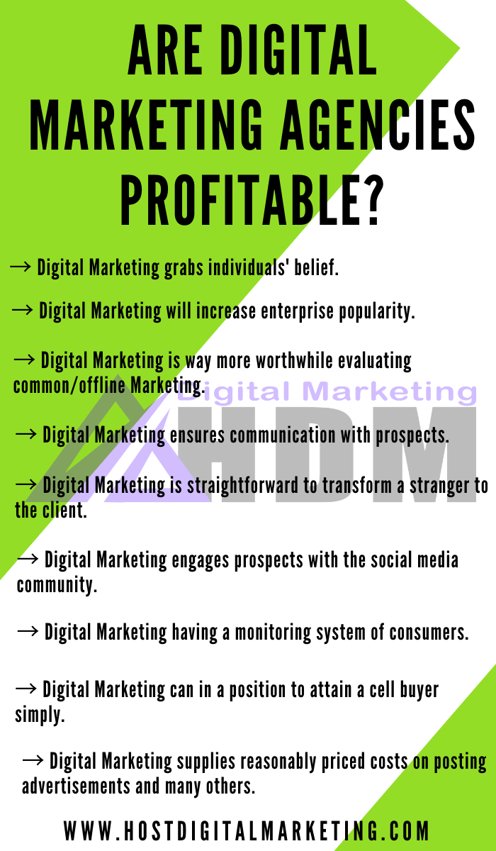 Infographics image on Are Digital Marketing Agencies Profitable