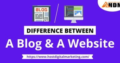difference between blog and website